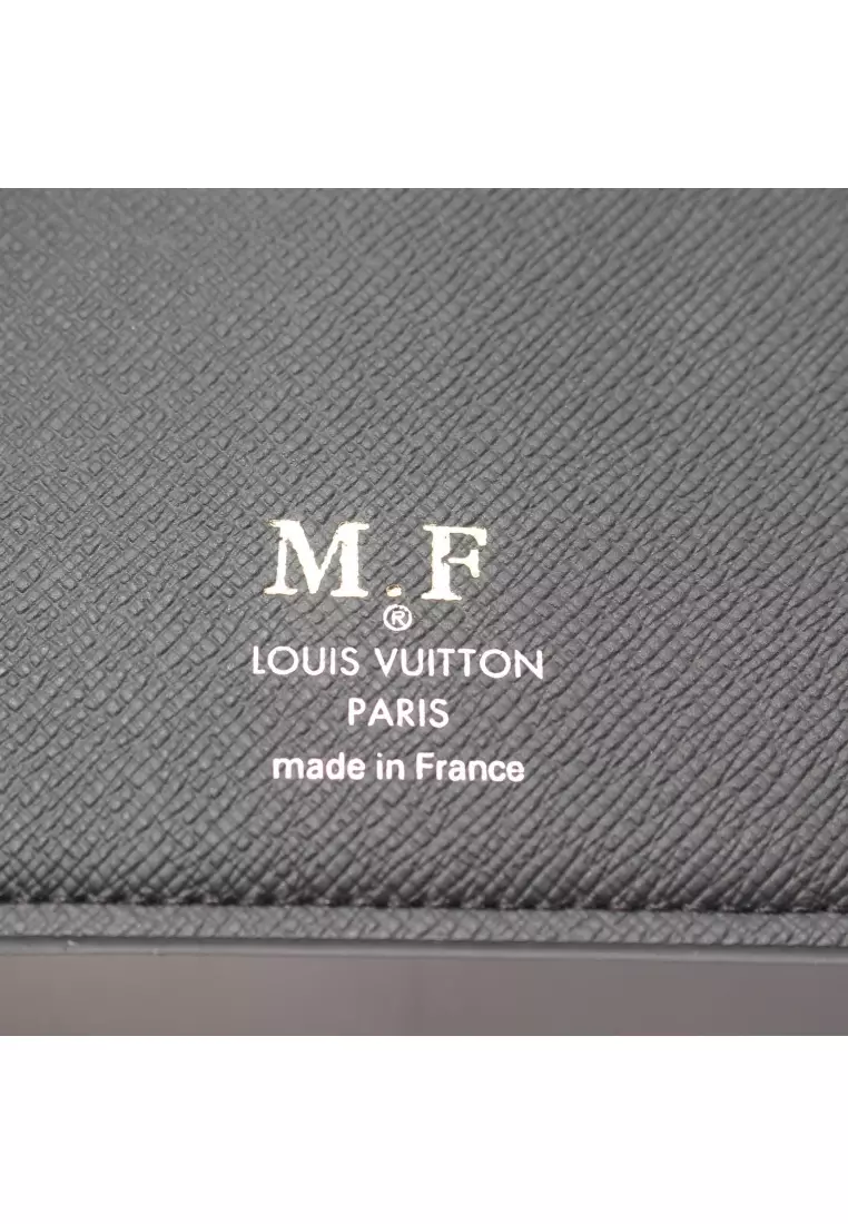 Louis Vuitton Couverture Carnet Agenda Cover Damier Graphite PM Black