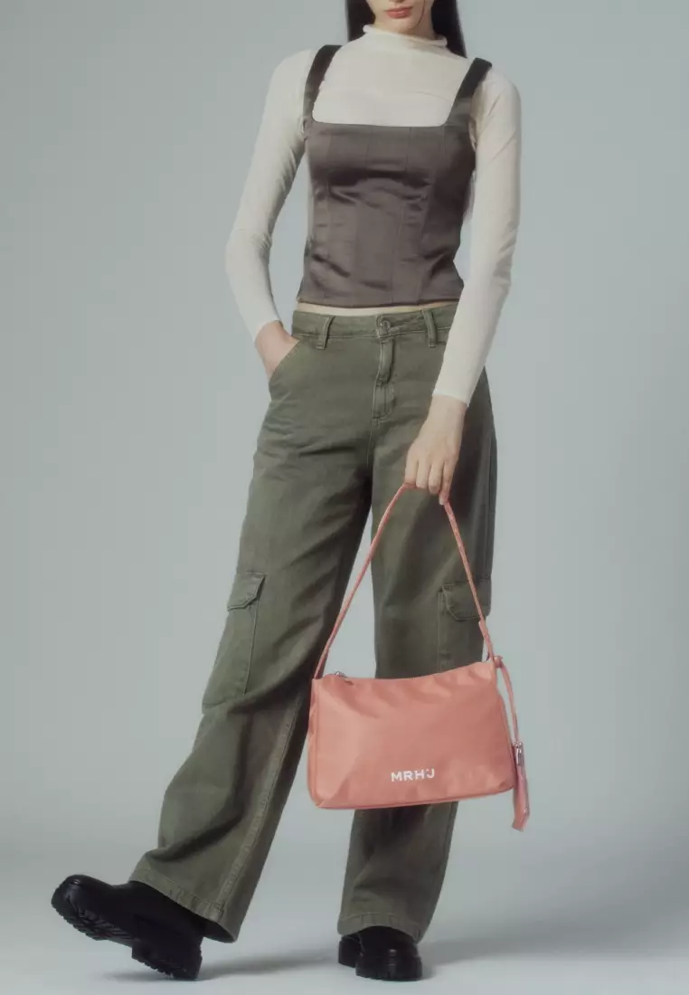 CIA L Nylon Crossbody Bag Indi Pink