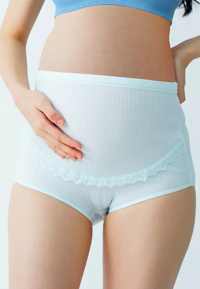 Pure Color Plus Size Maternity Panties,High-Waist Adjustable