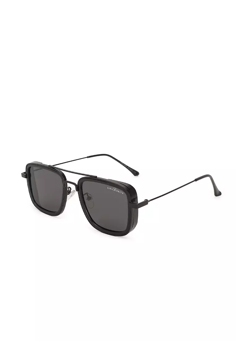 Unisex Polarized Square Sunglasses (Kacamata Hitam) - Hitam