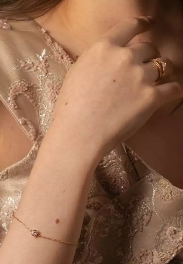   Vermeil Solo Bezel Bracelet 