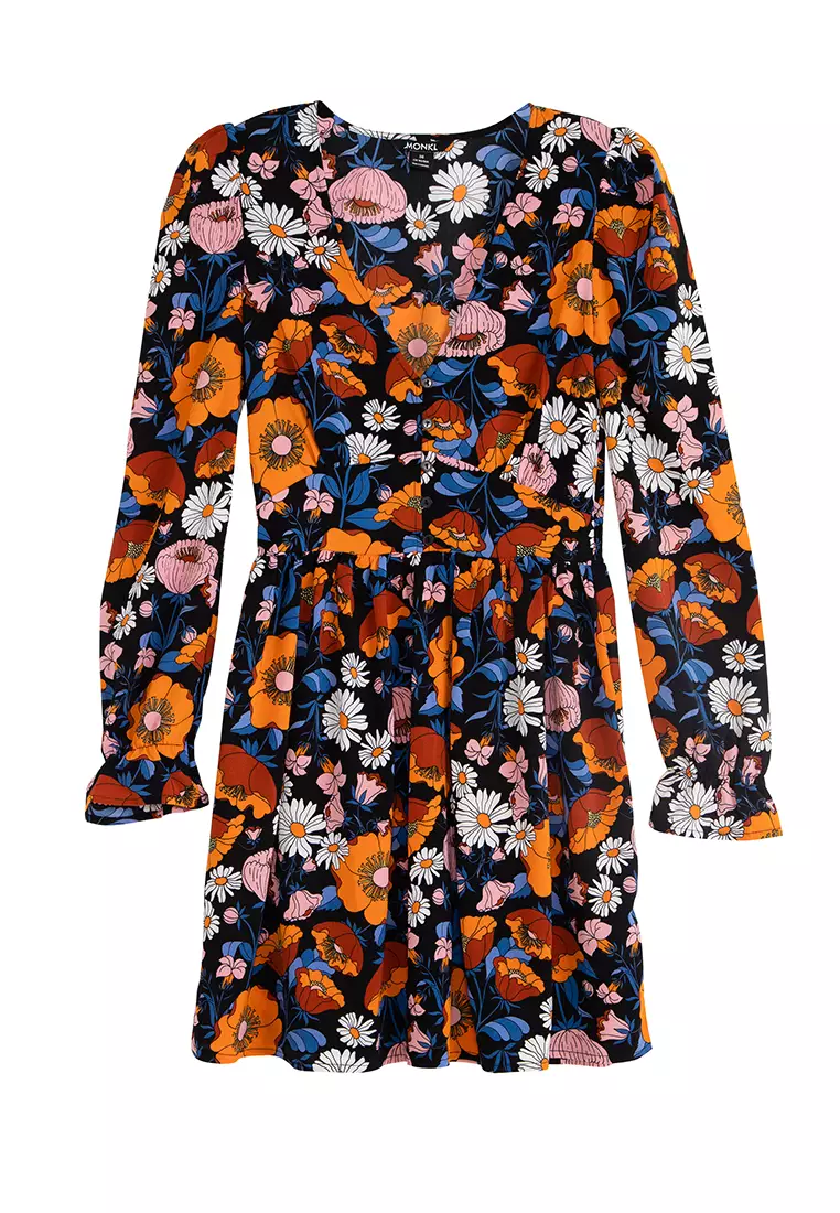 Monki floral dress sales