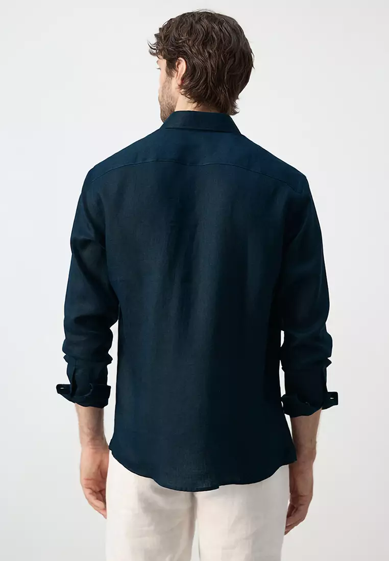 Regular-Fit 100% Linen Shirt