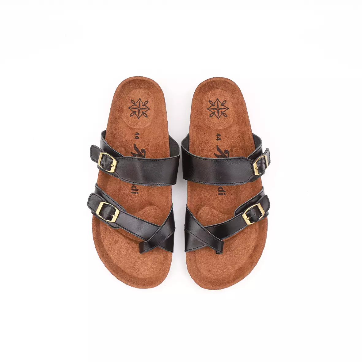 Marhadi Sandal Pria Kulit Asli Sendal Slide Genuine Leather - Merake Black