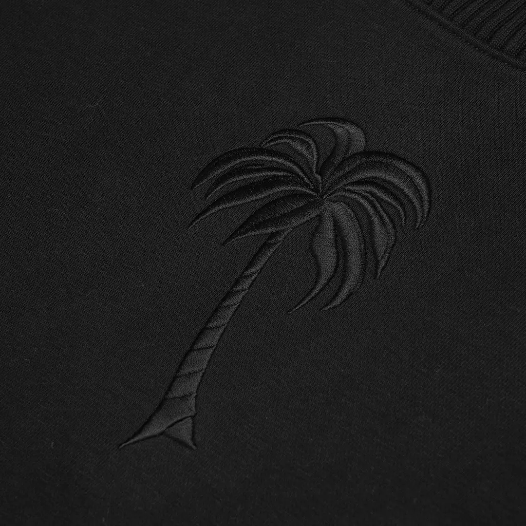 Palm Embroidery Sweatshirt Black