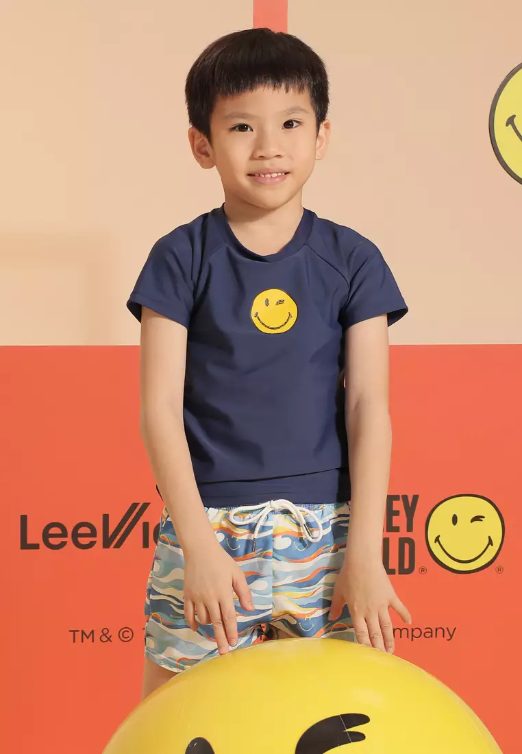 Smiley Top Rashguard - Navy