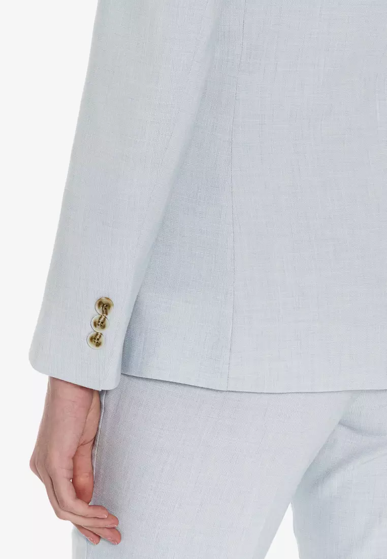 Light Pale Blue Slim Fit Suit