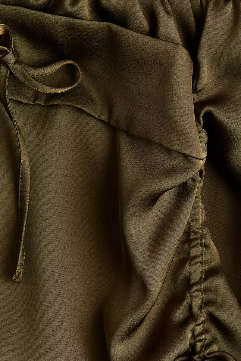 Satin cargo shorts