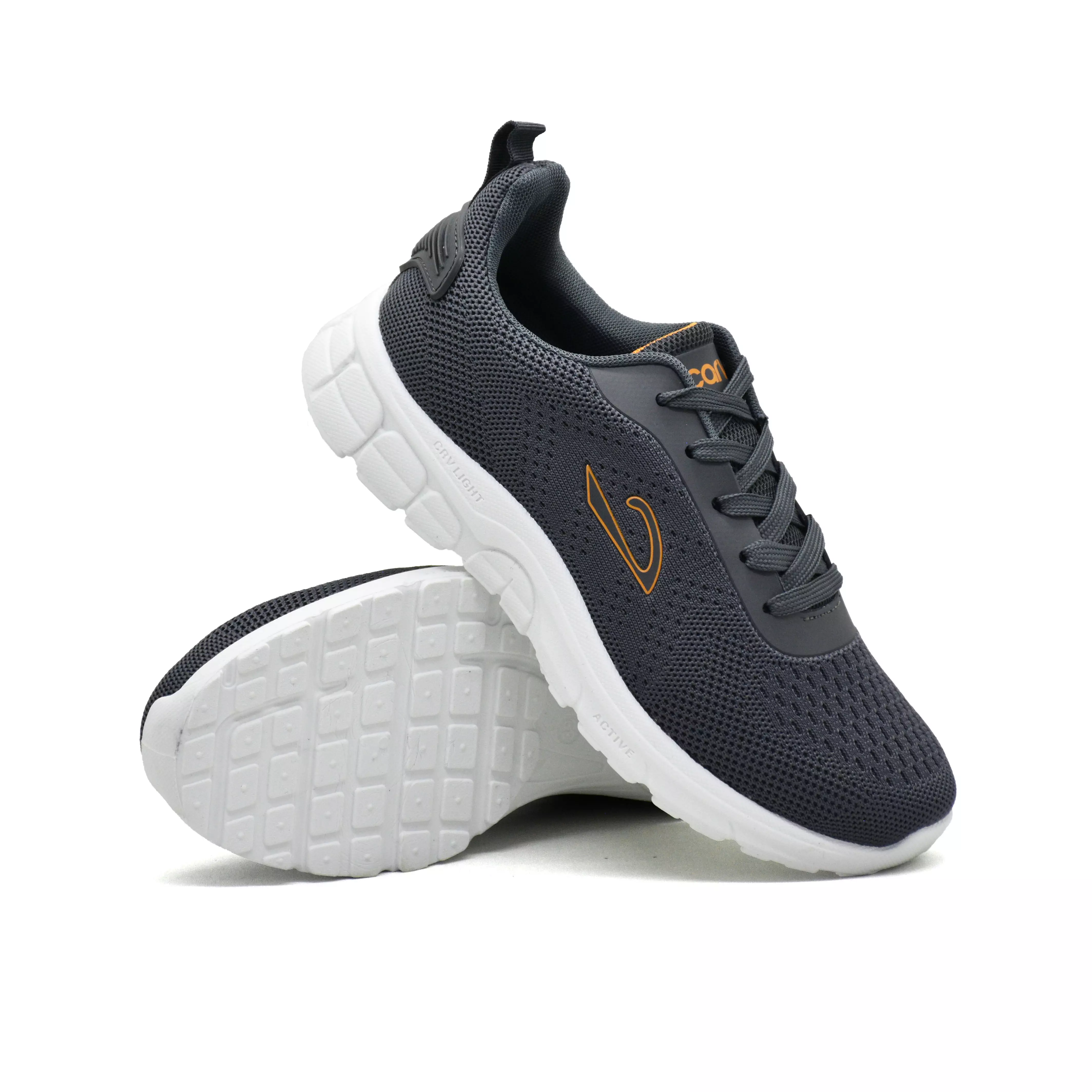 Carvil Sepatu Anak Riddick-02 LT Dark Grey/White