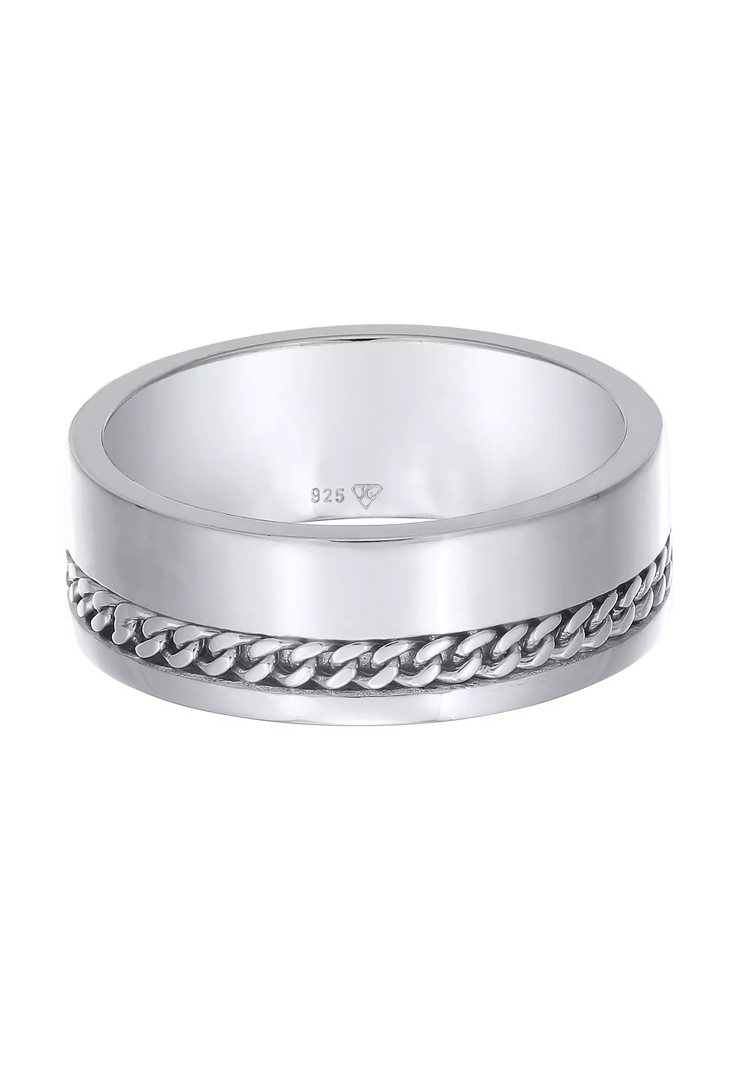 Ring Men Band Chunky Chain