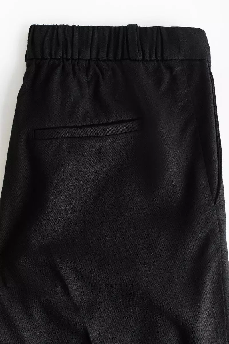 MAMA Linen-blend tailored trousers