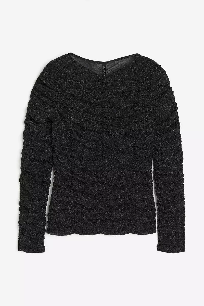 Ruched mesh top