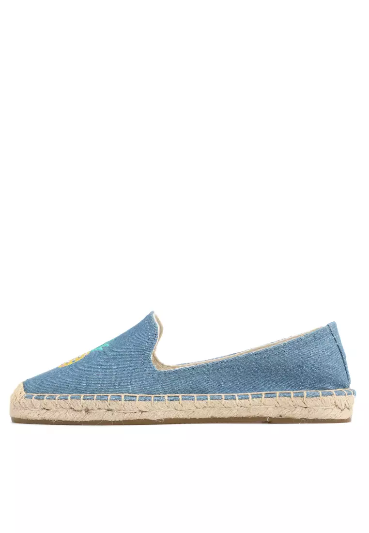 Embroidered Canvas Espadrilles HB45433