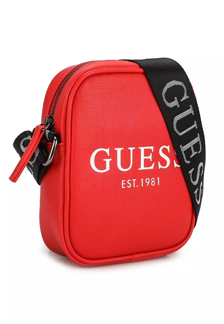 Red sales camera bag