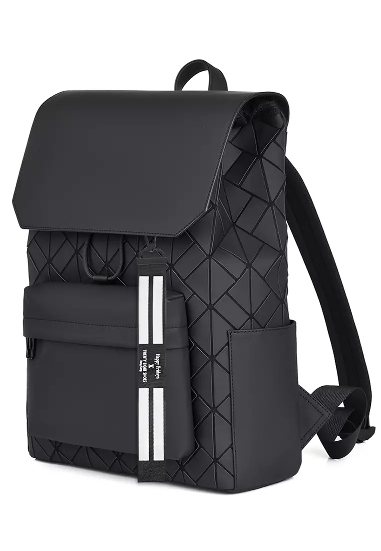 Texture Faux Leather Backpack HA2260