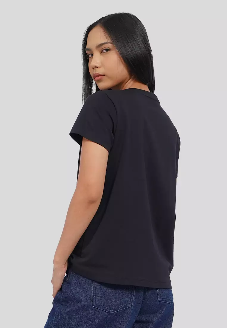 Basic Round Neck Cotton T-Shirt