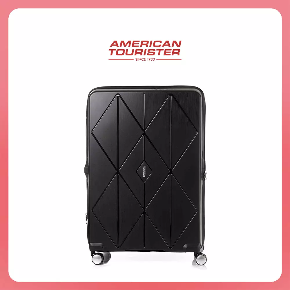 American Tourister Koper Hardcase Argyle Large 30 Inch EXP TSA V2 - Black
