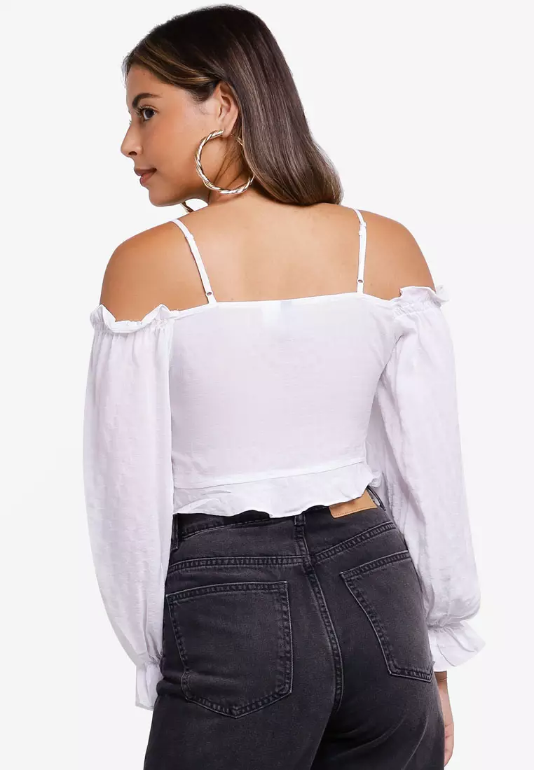 Cold shoulder tops h&m online