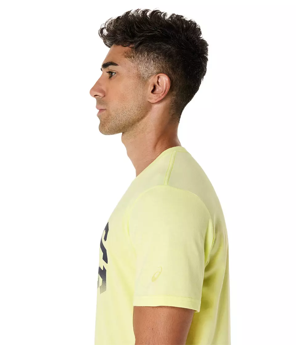 ASICS Men Hex Graphic Cotton Blend Tee-2031E901.751