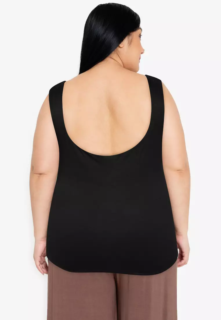 Buy Morning Clothing Plus Size Isabelle Square Neck Sleeveless Tank Top  2024 Online