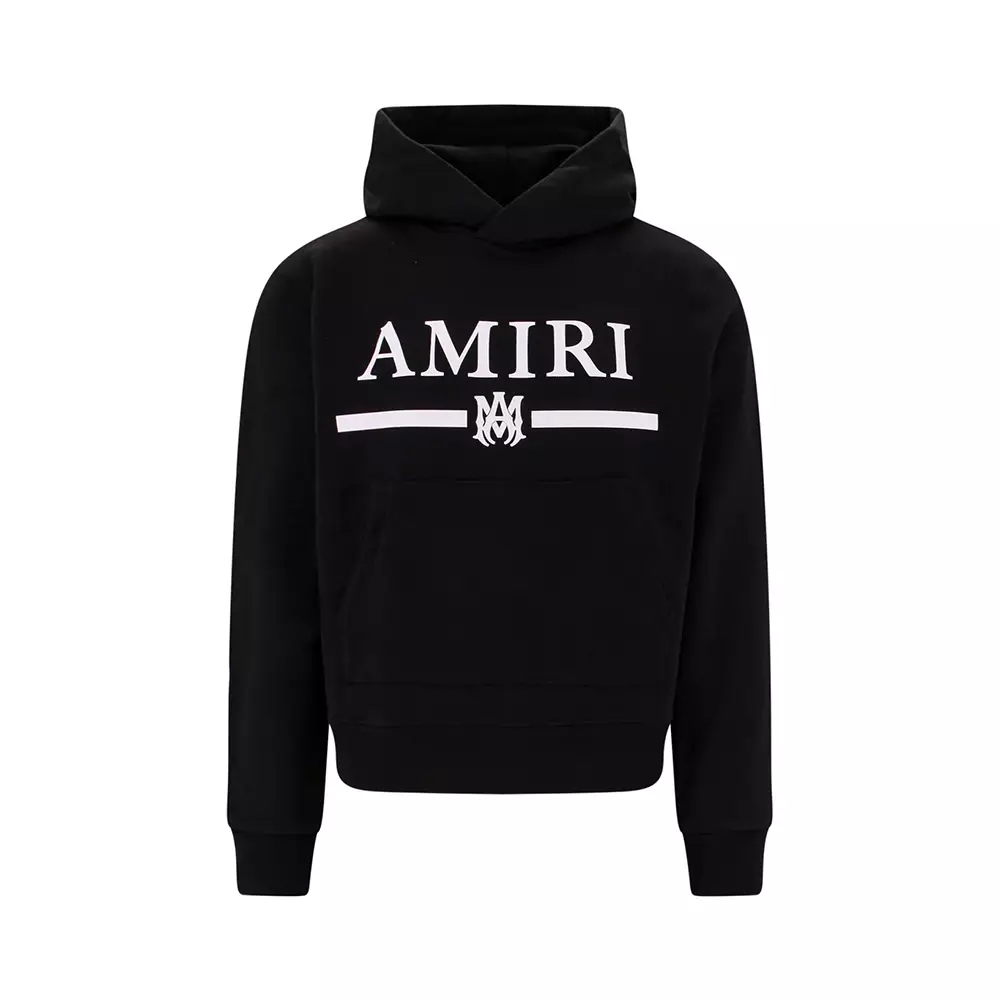 [4.4PRIL KEJUTAN HARGA] M.A. Bar Logo Print Hoodie Black