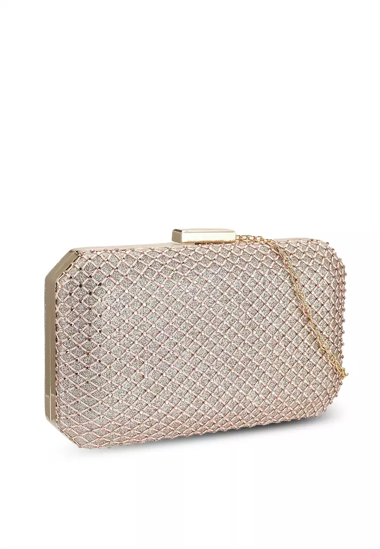 Gold diamond clutch new arrivals
