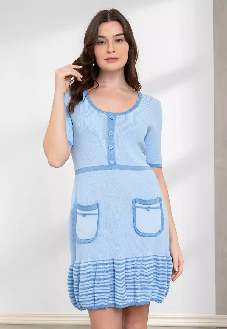 Plain and clearance prints dress 2019