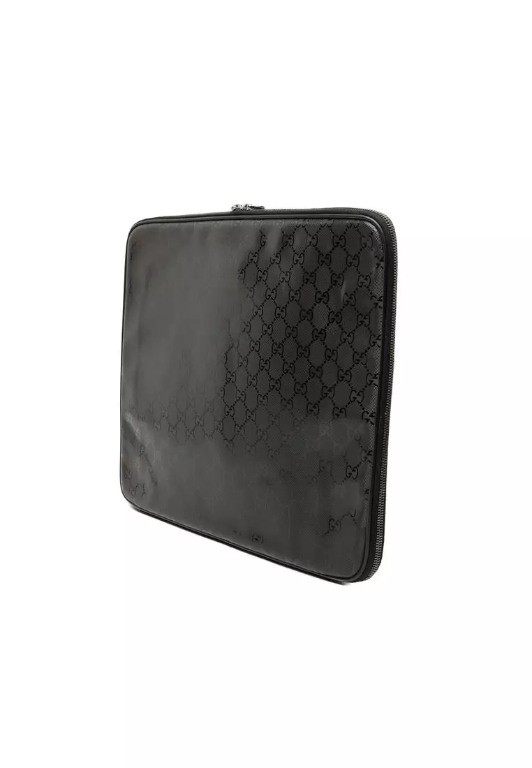 Pre-Loved Gucci Gg Imprime Laptop Case