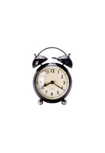 DILAS HOME Classic Twin Bell Alarm Clock (Black) 80BB5HL3CB8313GS_1
