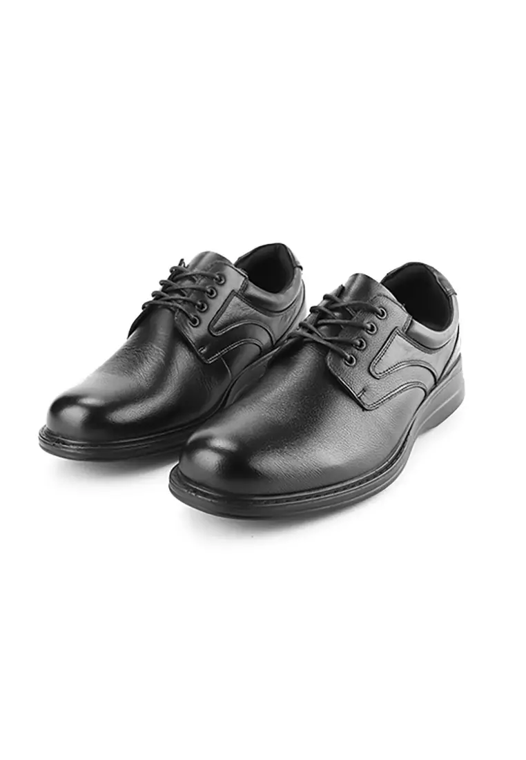 Hush Puppies Men's Shoes Transit Sam Lace Up KH74417 in Black