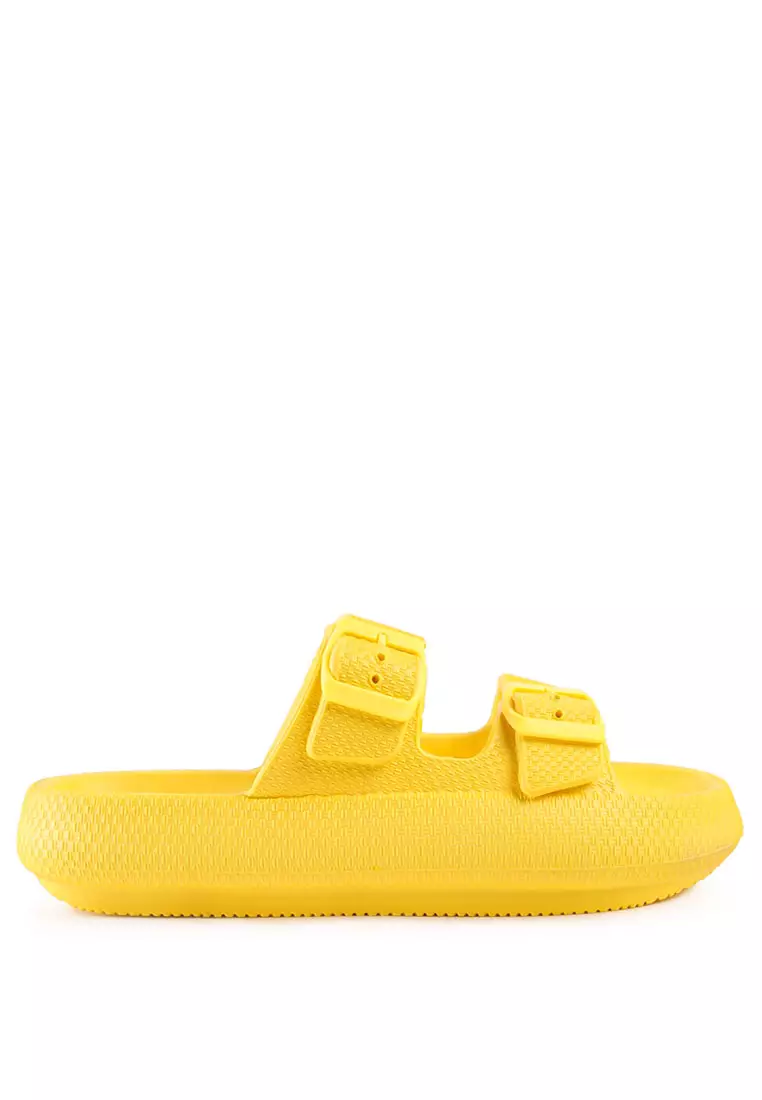 Discount on London Rag  shoes - SKU: Yellow Eva Slides