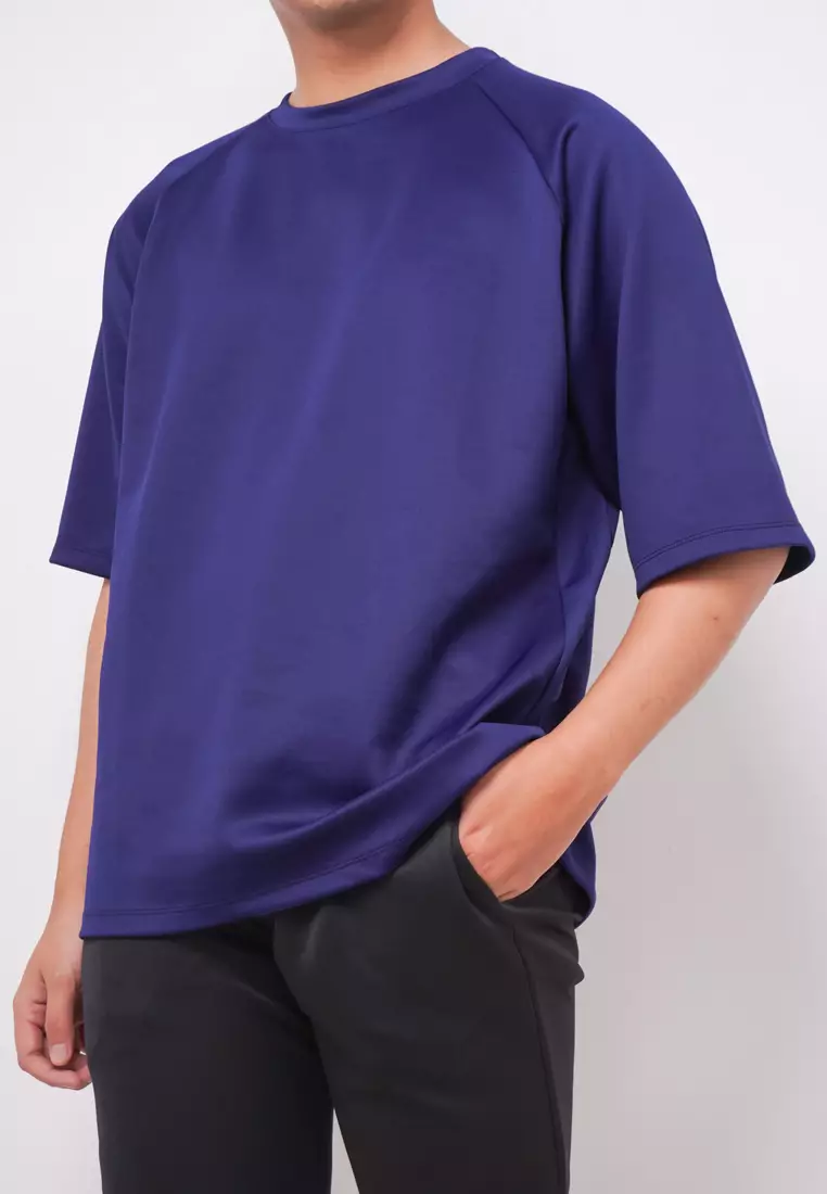 MTK26 Kaos Oversize Distro Pria Tori Daijiro Back Navy