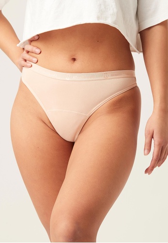 Modibodi beige Modibodi Period Underwear Classic Thong Super Light Beige 08/XS AAE39US1FFF880GS_1
