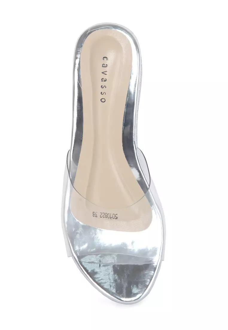 Cavasso Merina Wedges Silver