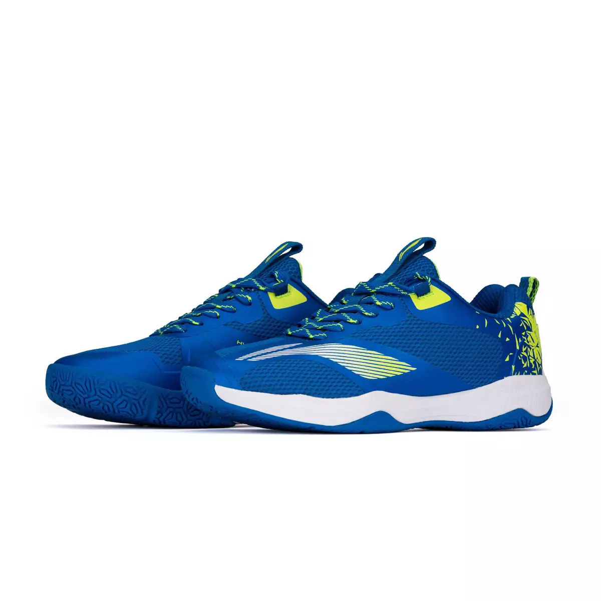 Li-Ning Badminton Shoes Hypersonic AYTT051-4 Blue/Lime