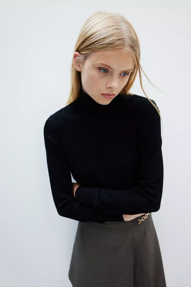 Next black polo hot sale neck jumper