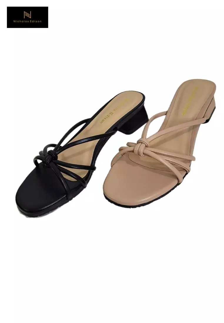 NIcholas Edison Heel Yafa Black