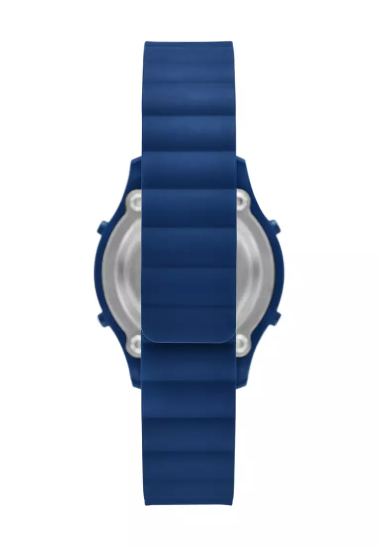 Skechers Women's ROSENCRANS Digital Watch ( SR6331 ) - Digital, Blue Case, Round Dial, 16 MM Blue Silicone Band