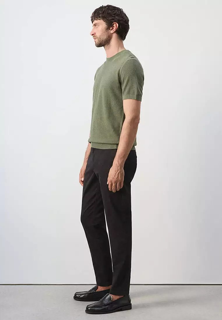 Prato Cropped Tapered Chino Trousers
