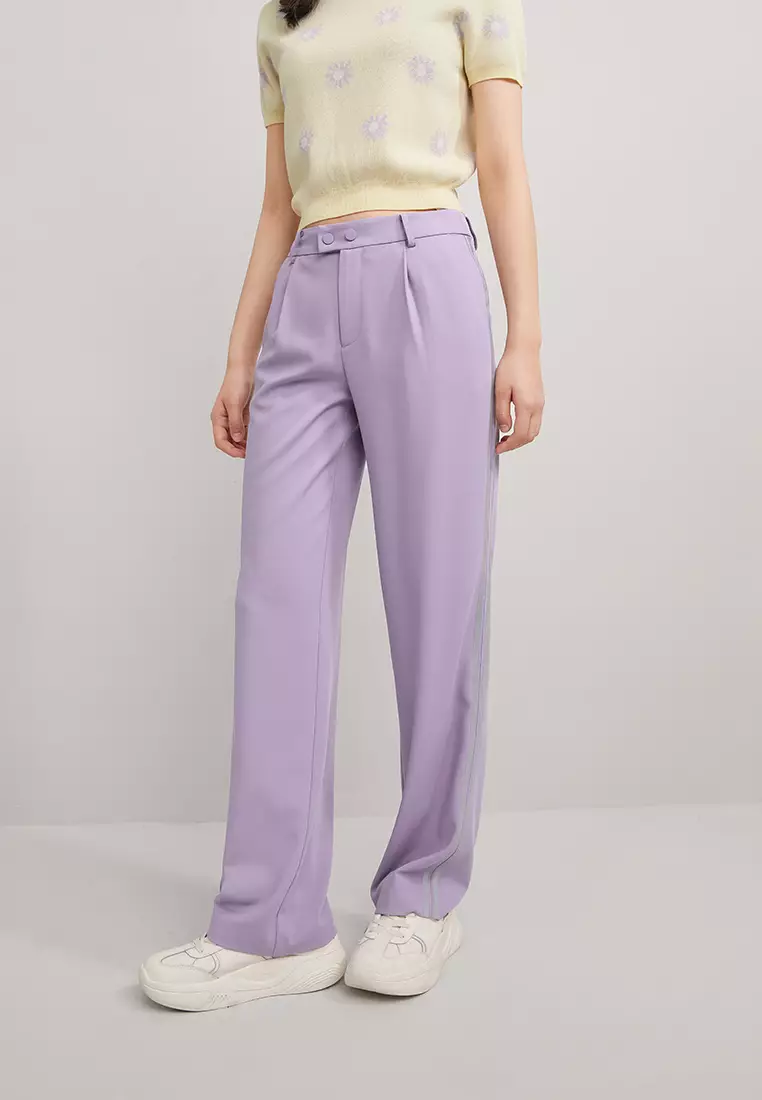 Sporty Long Pants with Side Stripes