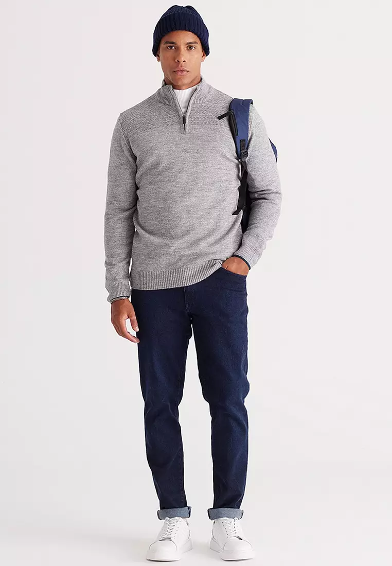 Soft gray sweater on sale