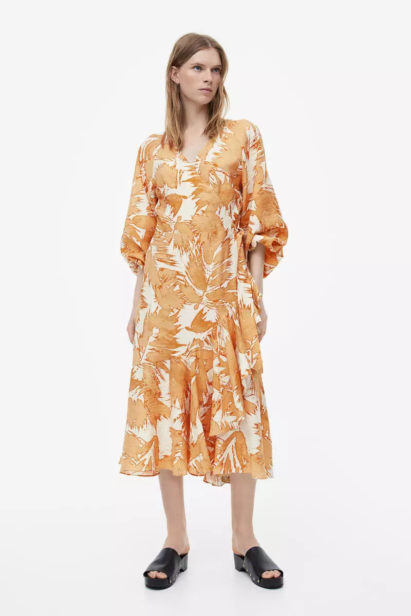 Maxi wrap dress