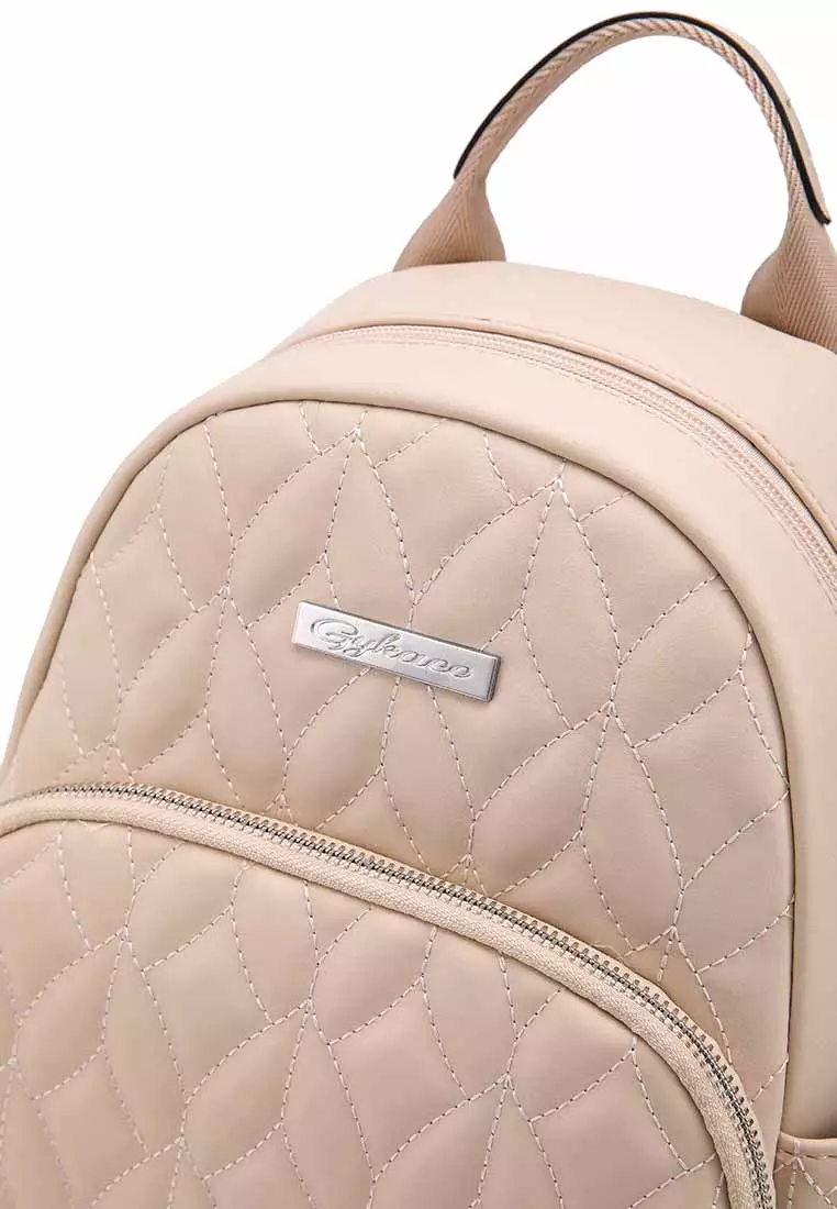 GYKACO NOYA Beige - Tas Ransel Wanita - Fashion Backpack (IMPORT)