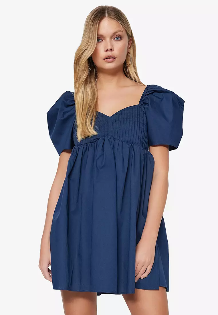 Buy Trendyol Wide Cut Woven Balloon Sleeve Dress Online ZALORA Malaysia