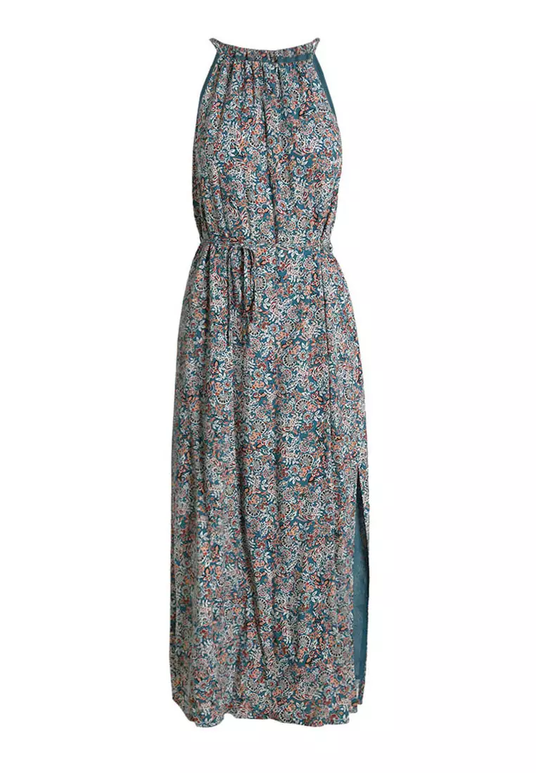 Cielo Halter Neck Printed Dress