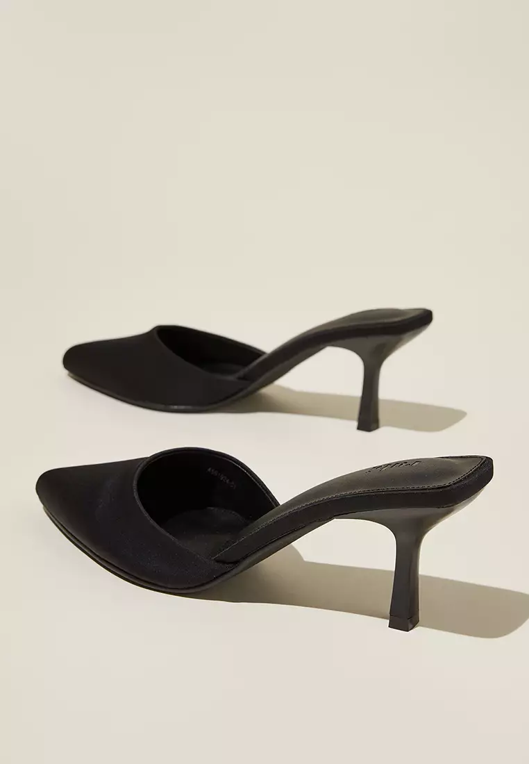 Gia Pointed Mule Heels
