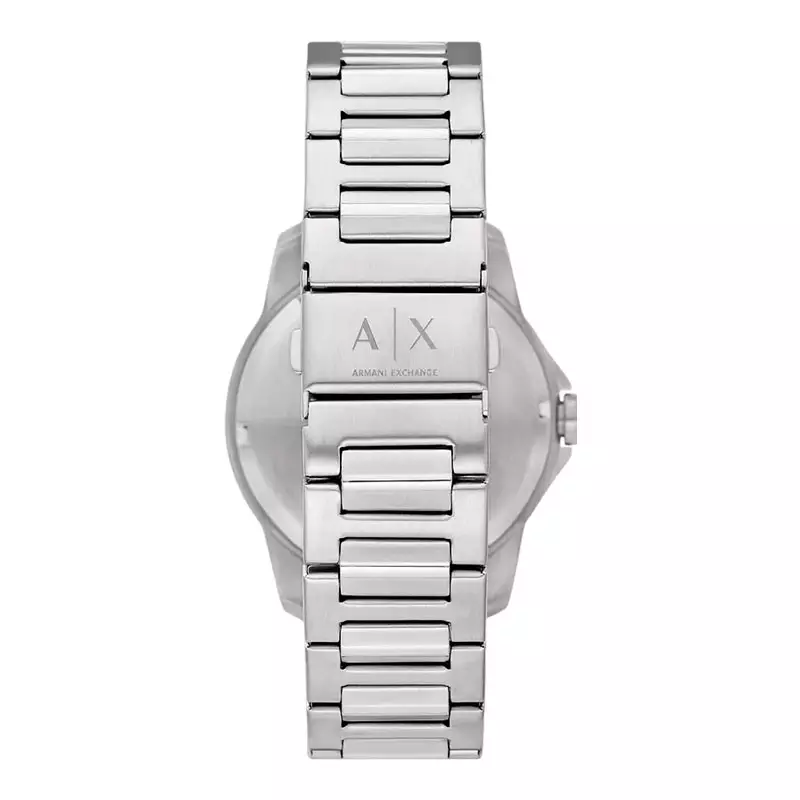Jam Tangan Pria Armani Exchange AX1764 Men Black Dial Stainless Steel Strap
