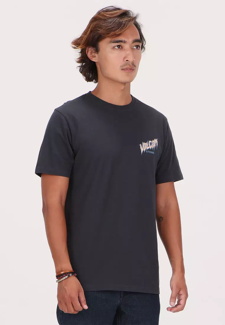 MSF MEOW WBH SHORT SLEEVE TEE WASHED BLACK HEATHER\