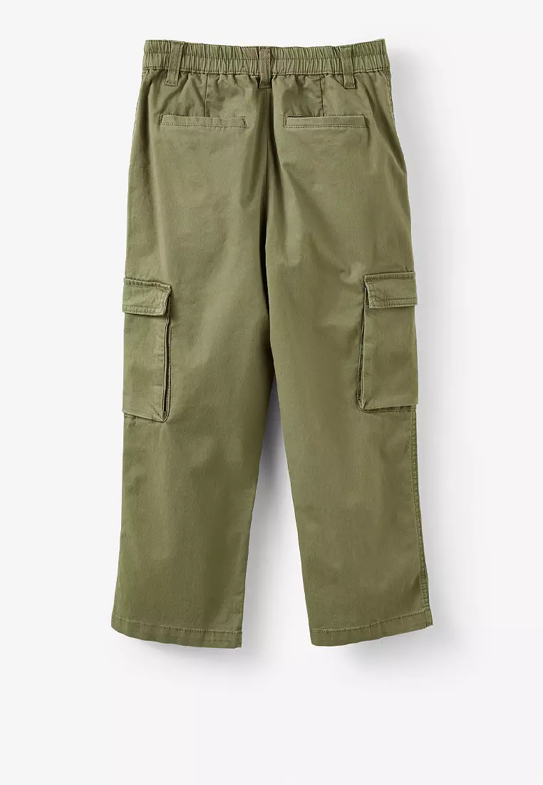 Pleat Front Cargo Pants