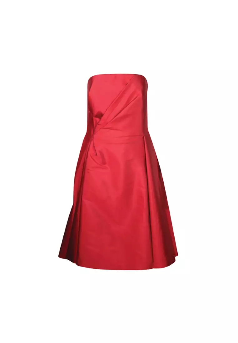 Red a deals line cocktail dress